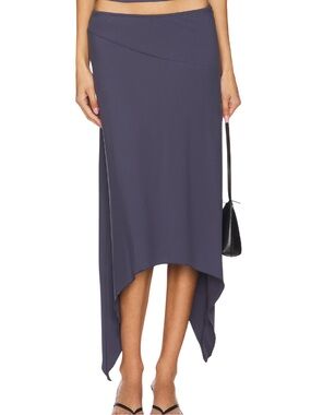 LIONESS Cherie Midi Skirt Mineral